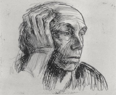 Self portrait by Käthe Kollwitz